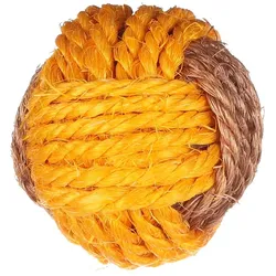 Katzenspielzeug Justo Ball Braun & Gelb