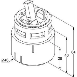 Kludi Kartusche 46 mm Mischkartusche