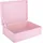 Creative Deco Holzkiste XL 40 x 30 x 14 cm 1-tlg. rosa