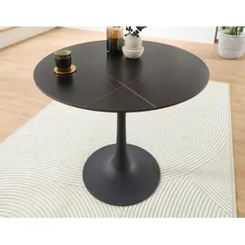 Stolkom Josh Esstisch - 90 cm Keramik, Farbwahl:Weiß