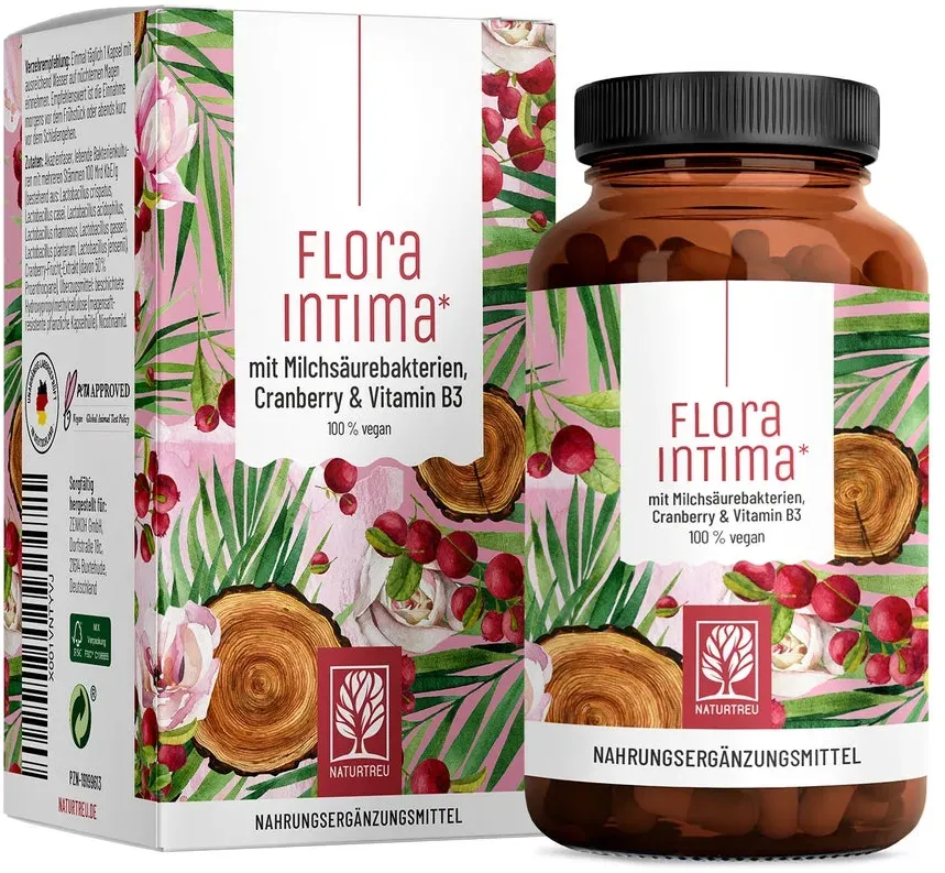 Floraintima: Milchsäurebakterien mit Cranberry & Vitamin B3 60 St