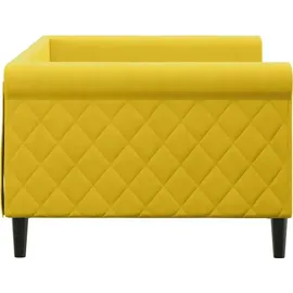 vidaXL Tagesbett Gelb 90x200 cm Samt