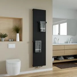 Azur Badheizkörper Molly 1820 x 452 mm 671 W schwarz Mittenanschluss