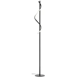 Brilliant LED-Stehlampe Eunice Metall Schwarz