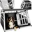 Tectake Hundetransportbox doppel Schwarz