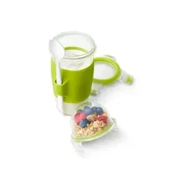 Emsa Clip & Go Yoghurt Mug Becher - grün/transparent, 450ml
