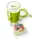 Emsa Clip & Go Yoghurt Mug Becher - grün/transparent, 450ml