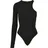 URBAN CLASSICS Organic Stretch Asymmetric Langarm-body Black M