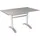 ACAMP Gartentisch 120 x 80 x 75 cm Silber