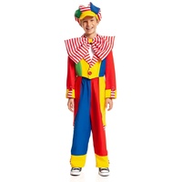 Kostümplanet Clown-Kostüm Kinder Jungen Clowns Kinderkostüm Clown Karneval (128)