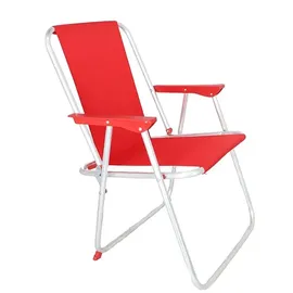 Wellhome Strandstuhl Klappbar Rot