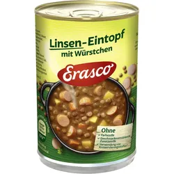 Erasco Linsen-Eintopf mit Würstchen 1 Portion 400G