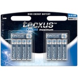 Tecxus Alkaline 1,5 V mit langer Lebensdauer, 10er Pack