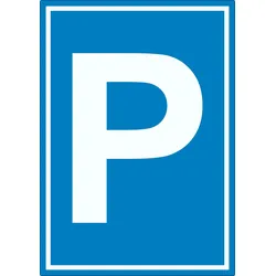 HB-Druck Parkplatz Aufkleber A7 (74x105mm)