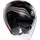 AGV Irides Bologna Jethelm - Matt Schwarz/Grau/Rot/Grün / XS
