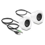 DeLock Mini Stereo PC Lautsprecher mit 3,5 mm Klinkenstecker und USB