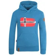 TROLLKIDS Hoodie Pullover Trondheim Mittelblau | Gr.: 128