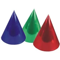 Papstar Partyhut farbig sortiert 6 St. Metallic