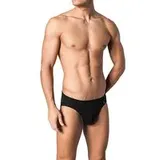 Schiesser Herren Rio-Slip schwarz Baumwolle & Mix unifarben, schwarz, NOS
