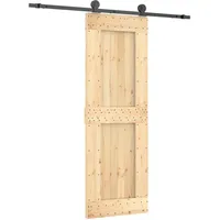 vidaXL Schiebetür rechts 70 x 210 cm Kiefer