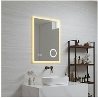 pro.tec Badspiegel, »Scafa« mit 120 LEDs Aluminiumrahmen 60 x 80 cm Weiß weiß 60 cm x 80 cm x 3 cm