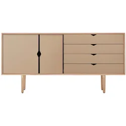 Andersen Furniture - S6 Sideboard, Eiche geseift / Fronten kashmir