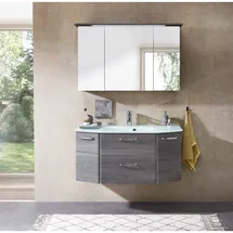 Pelipal Quickset 328 2-tlg. graphit struktur/weiß glasbecken