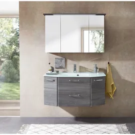 Pelipal Quickset 328 2-tlg. graphit struktur/weiß glasbecken