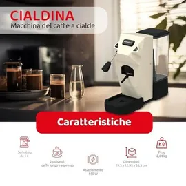 Melchioni Cialdina Espressomaschine weiß