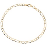 Luigi Merano Armband Figarokette, Gold 375 Armbänder & Armreife Gold Damen