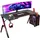Todeco Gaming-Tisch schwarz