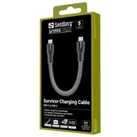 Sandberg Survivor USB-C Cable (100W) - 0.2m