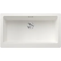 Blanco Vintera XL 9-UF links Einbauspüle Silgranit Weiß Handbetätigung 896 x 510 mm