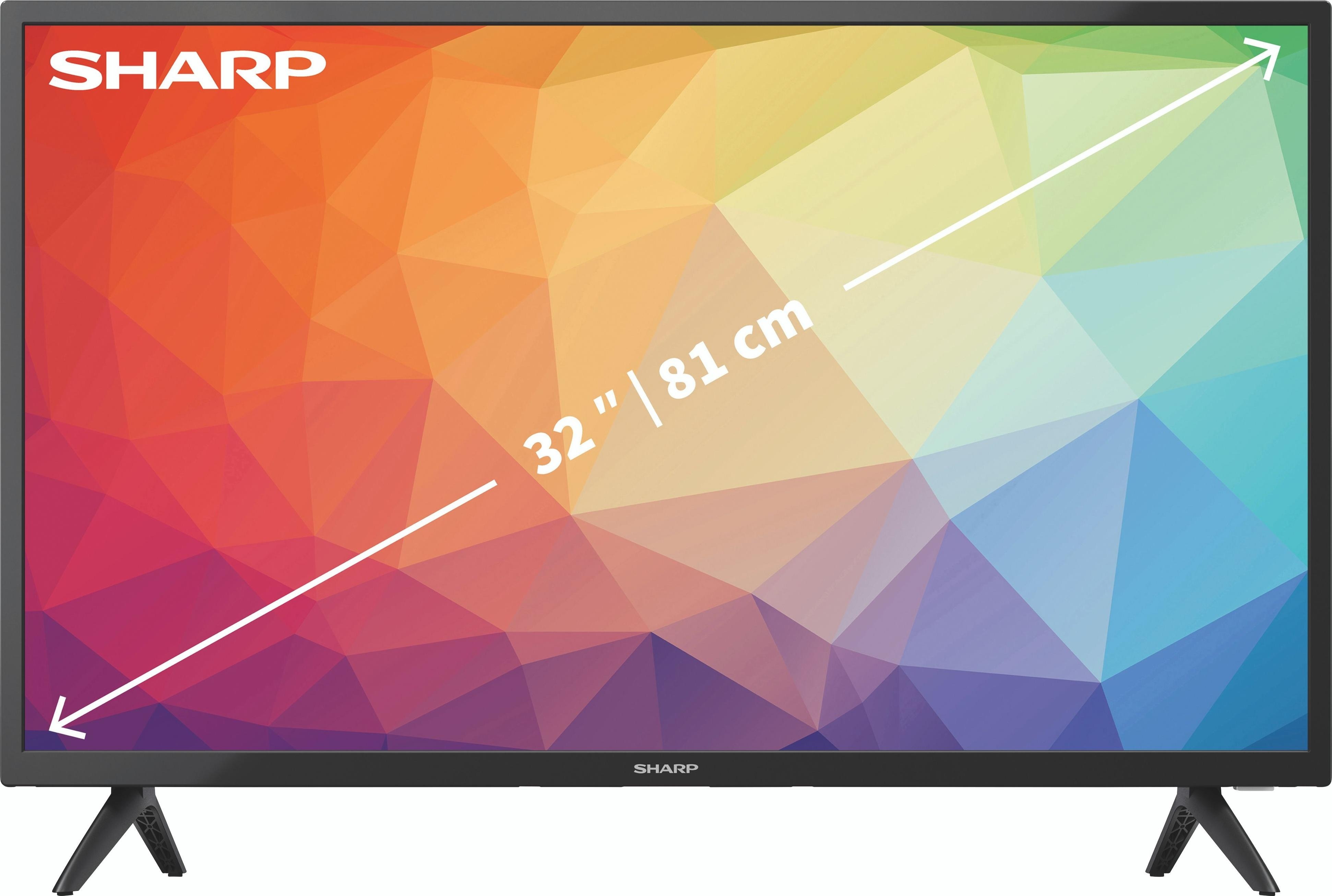 Sharp 32FG2EA (32", FG2, LED, HD, 2022), TV, Schwarz