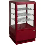 Saro Mini-Umluftkühlvitrine Modell SC 70 rot