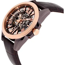 BULOVA HerrenArmbanduhr Analog Automatik Leder 98A165