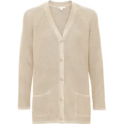 Baumwoll-Strickjacke, natur, 48/50