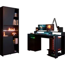 Parisot Gamertisch mit Regal GAMING - schwarz