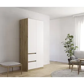 Rauch Drehtürenschrank MAINZ 91 x 210 x 54 cm Braun