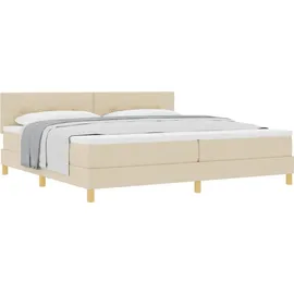 vidaXL Boxspringbett 200 x 200 cm Weiß