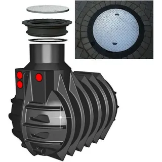 Abwassersammelgrube Fäkalientank mit Deckel befahrbar 25 Jahre Garantie* 3000 l