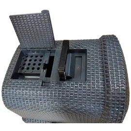 Dehner Premium Katzentoilette Jolie, grau, ca. B42/H41/T69 cm, Dunkelgrau
