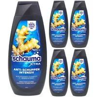 Schauma XTRA Anti-Schuppen Intensiv Shampoo Ingwer juckende Kopfhaut 5x400ml