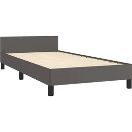 vidaXL Bettgestell 100 x 200 cm Grau