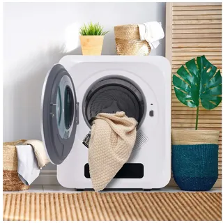 i@home Ablufttrockner Ablufttrockner,Edelstahltrockner,2,5 kg,tatsächlich bis zu 4 kg,850 W, Kompakt, Wandmontage weiß