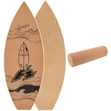 F2 Cork Balanceboard Surf 84 - braun