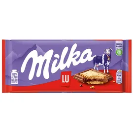 MILKA Alpenmilch Schokolade mit LU-Keksen 87 g