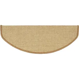 Floordirekt Sisal-stufenmatte Pure Nature Halbrund Natur 23,5 x 65 cm