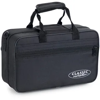 Classic Cantabile Leichtkoffer für TT-400 Taschentrompete - Trompetenkoffer - Lightcase - reiß- und wasserfestes Außengewebe - hochwertige Thermopolsterung - Außenmaße: 32 x 21 x 12 cm - schwarz