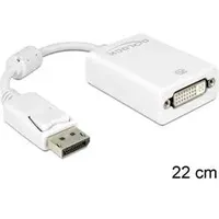 DeLock DisplayPort [Stecker] auf DVI [Buchse] Adapterkabel weiß (61765)